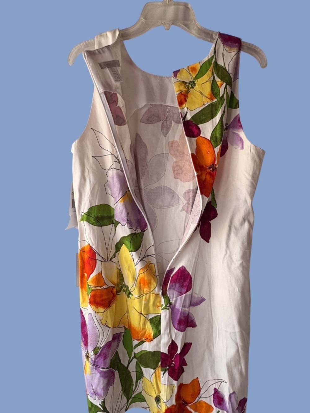 London Times "Miranda" Sleeveless Shift Sundress Floral Size 14 NWT - Picture 5 of 15